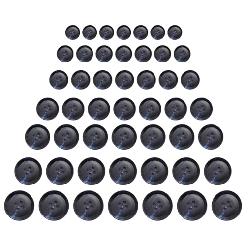 Knöpfe zum Basteln, rund, 4 Löcher, Kunstharz, Mantel, Hemd für handgefertigte Kleidung, 70 Stück Knöpfe zum Basteln, rund, 4 Löcher, Kunstharz, Mantel, Hemd für handgefertigte Kleidung, 70 Stück von TEMOOUES