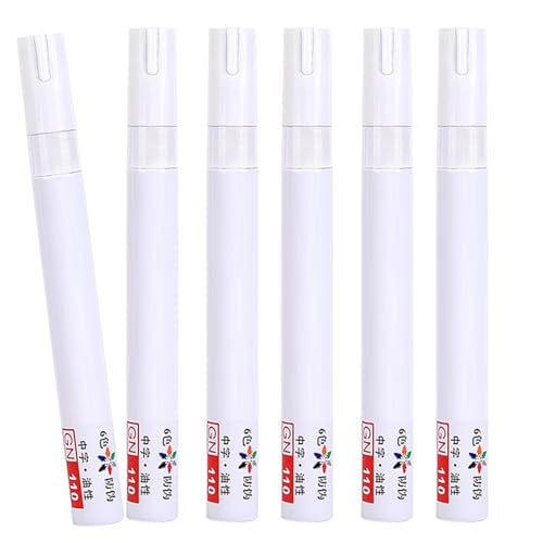 Lackmarker auf Ölbasis, schnelltrocknender Glasstift, goldfarben, Permanentmarker für Holz, Metall, 6 Stück Lackmarker auf Ölbasis, schnelltrocknender Glasstift, goldfarben, Permanentmarker für Holz, Metall, 6 Stück von TEMOOUES