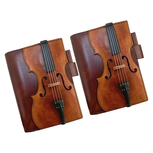 Multifunktionales Tagebuch, Notizblöcke, Violine, Leder, mit Musiknoten-Design, für Notizen, Skizzen, Retro, mit Musiknoten, Schreibwaren, Notizbücher, Violine, Leder-Notizblock Multifunktionales Tagebuch, Notizblöcke, Violine, Leder, mit Musiknoten-Design, für Notizen, Skizzen, Retro, mit Musiknoten, Schreibwaren, Notizbücher, Violine, Leder-Notizblock von TEMOOUES