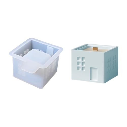 Schornsteinhaus, Tassenformen, Bastelpflaster, Formen, Aufbewahrungsglas, Silikon, Epoxidharz für Tischdekoration, Silikon, Kamin, Haus, Tasse, Aufbewahrungsglas, Bastelzubehör Schornsteinhaus, Tassenformen, Bastelpflaster, Formen, Aufbewahrungsglas, Silikon, Epoxidharz für Tischdekoration, Silikon, Kamin, Haus, Tasse, Aufbewahrungsglas, Bastelzubehör von TEMOOUES