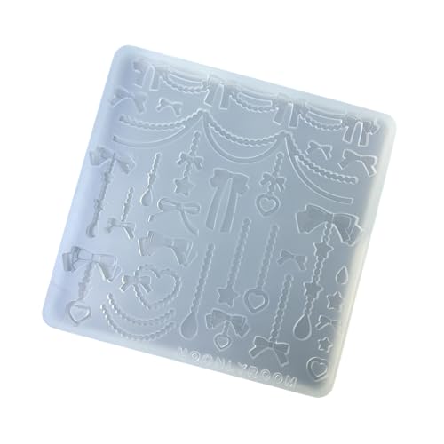 Silikon-Schleifen- und Perlenketten-Zubehör, einzigartige Epoxidharz-Schmuckherstellungsformen für Bastler, handgefertigte Bastelform Silikon-Schleifen- und Perlenketten-Zubehör, einzigartige Epoxidharz-Schmuckherstellungsformen für Bastler, handgefertigte Bastelform von TEMOOUES