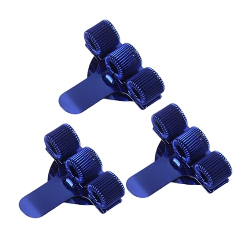 Stifthalter mit 3 Löchern und Taschenclip, verstellbare Federringe, Metall, Stifthalter für Arzt, Krankenschwester, Uniform, 3 Stück von TEMOOUES