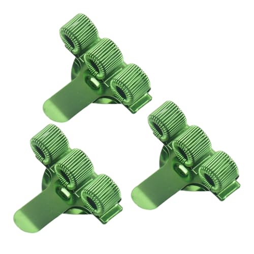 Stifthalter mit 3 Löchern und Taschenclip, verstellbare Federringe, Metall, Stifthalter für Arzt, Krankenschwester, Uniform, 3 Stück von TEMOOUES