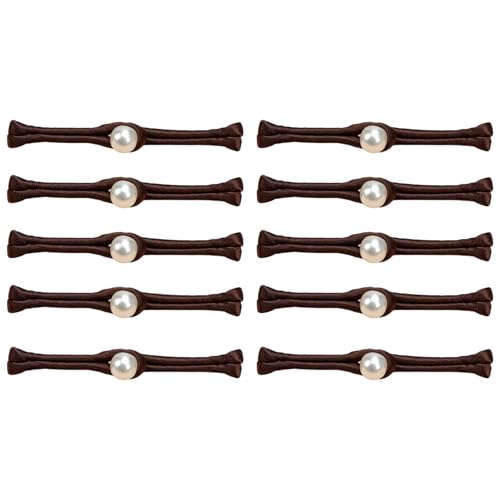 TEMOOUES 10 x staubige chinesische Knotenverschlüsse mit Perlen, verzierte Knöpfe zum Nähen für Cheongsam-Anzüge und Tanzkleidung TEMOOUES 10 x staubige chinesische Knotenverschlüsse mit Perlen, verzierte Knöpfe zum Nähen für Cheongsam-Anzüge und Tanzkleidung von TEMOOUES