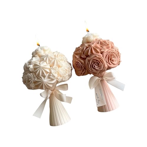 TEMOOUES 3D-Rosenstrauß-Silikonformen für Blumen, Kerzen, Ornamente, Epoxidharz, Gips, Formen für Kerzenherstellung TEMOOUES 3D-Rosenstrauß-Silikonformen für Blumen, Kerzen, Ornamente, Epoxidharz, Gips, Formen für Kerzenherstellung von TEMOOUES