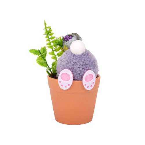 TEMOOUES Cartoon-Plüsch-Hasen-Figur, künstliche Topfpflanze mit Kaninchen für Tischdekoration, Heim- und Gartendekoration, Schreibtischdekorationen TEMOOUES Cartoon-Plüsch-Hasen-Figur, künstliche Topfpflanze mit Kaninchen für Tischdekoration, Heim- und Gartendekoration, Schreibtischdekorationen von TEMOOUES