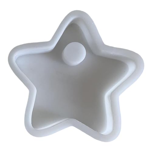 TEMOOUES Flexible, stabile Silikonformen, modisches Accessoire für die Herstellung einzigartiger sternförmiger Kerzen und Heimdekorationen von TEMOOUES