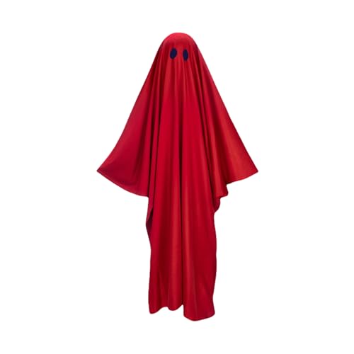 TEMOOUES Halloween-Spekter-Kostüm, Umhang für Erwachsene und Kinder, verstellbar, unheimliches Party-Outfit, Polyester-Baumwoll-Materialien, Spukhaus, Halloween-Umhang TEMOOUES Halloween-Spekter-Kostüm, Umhang für Erwachsene und Kinder, verstellbar, unheimliches Party-Outfit, Polyester-Baumwoll-Materialien, Spukhaus, Halloween-Umhang von TEMOOUES