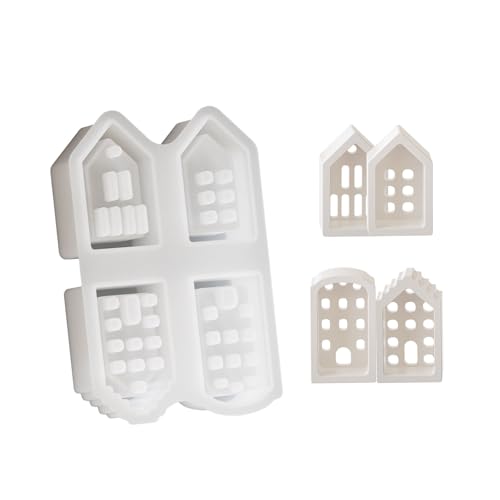 TEMOOUES Kreative Schlüsselanhänger Castes Mold Stabile Silikon Haus Shpe Stilvolle Form für Customes Name Craft Supplies Täglichen Gebrauch von TEMOOUES