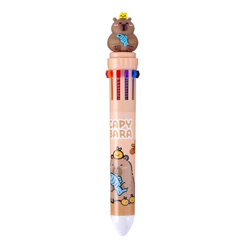 TEMOOUES Mehrfarbiger Kugelschreiber, 10 Farben, einziehbar, mehrfarbiger Stift zum Schreiben, Notizen, Journaling, Farbcodierung TEMOOUES Mehrfarbiger Kugelschreiber, 10 Farben, einziehbar, mehrfarbiger Stift zum Schreiben, Notizen, Journaling, Farbcodierung von TEMOOUES