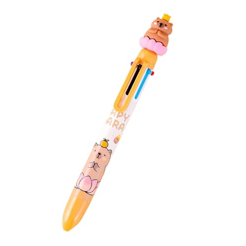 TEMOOUES Mehrfarbiger Kugelschreiber, einziehbarer Kugelschreiber, mehrfarbiger Kugelschreiber für Home Office, Klassenzimmer, 6 in 1 Farbe TEMOOUES Mehrfarbiger Kugelschreiber, einziehbarer Kugelschreiber, mehrfarbiger Kugelschreiber für Home Office, Klassenzimmer, 6 in 1 Farbe von TEMOOUES