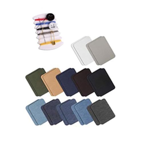 TEMOOUES Rechteckige Flicken für Ellbogen und Knie für schnelle und stilvolle Reparaturen an Hemden, Jacken und Jeans, Bekleidungsreparaturmaterial-Kits TEMOOUES Rechteckige Flicken für Ellbogen und Knie für schnelle und stilvolle Reparaturen an Hemden, Jacken und Jeans, Bekleidungsreparaturmaterial-Kits von TEMOOUES