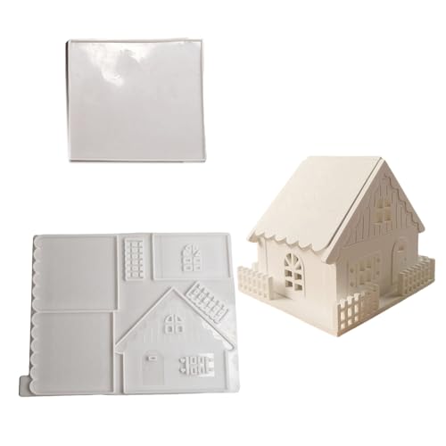 TEMOOUES Schneehaus und Zaun Dekorationsform Praktische Haus Silikonformen zum Basteln von schönem Schneehaus und Zaun TEMOOUES Schneehaus und Zaun Dekorationsform Praktische Haus Silikonformen zum Basteln von schönem Schneehaus und Zaun von TEMOOUES