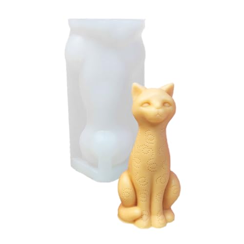 TEMOOUES Schöne 3D-Katzen-Silikonform, Wohnaccessoire für die Herstellung von Gipsharz-Figuren, Dekorationen, den täglichen Gebrauch TEMOOUES Schöne 3D-Katzen-Silikonform, Wohnaccessoire für die Herstellung von Gipsharz-Figuren, Dekorationen, den täglichen Gebrauch von TEMOOUES
