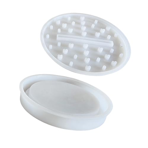 TEMOOUES Silikonform für runde LED-Kerzenhalter, glatte Oberflächen, geeignet für Heimdekoration und Geschenke von TEMOOUES
