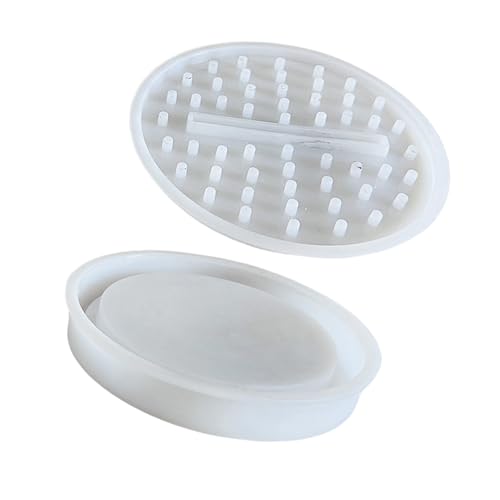 TEMOOUES Silikonform für runde LED-Kerzenhalter, glatte Oberflächen, geeignet für Heimdekoration und Geschenke von TEMOOUES