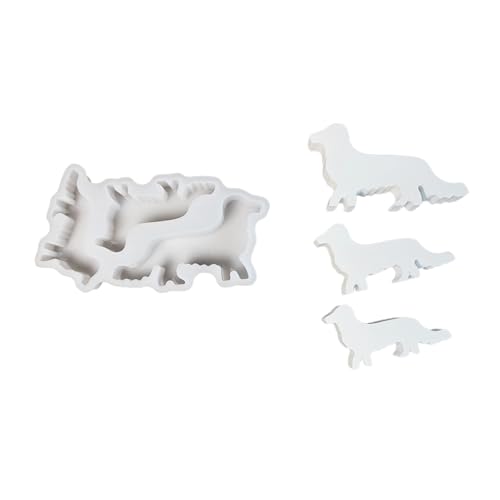 TEMOOUES Silikonformen für Kerzen, Motiv: Familie von Hunden, Epoxidharz, für Kerzen, Heimdekoration, Gips-Silikonformen TEMOOUES Silikonformen für Kerzen, Motiv: Familie von Hunden, Epoxidharz, für Kerzen, Heimdekoration, Gips-Silikonformen von TEMOOUES