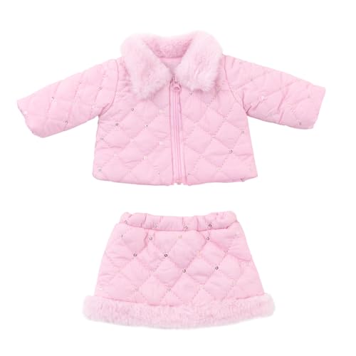 TEMOOUES Stilvoller Paillettenrock Mantel für 18/16 Zoll Mädchen Puppen Winter Wear Puppen Kleidung Mädchen Puppen Mantel Pelzkragen TEMOOUES Stilvoller Paillettenrock Mantel für 18/16 Zoll Mädchen Puppen Winter Wear Puppen Kleidung Mädchen Puppen Mantel Pelzkragen von TEMOOUES