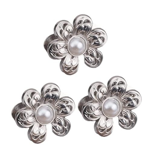 TEMOOUES Taillenmieder mit Perlen und Blumen, für Hosen, Rock, unsichtbare Schnalle, Taillenmieder, Knopf, Bekleidungszubehör, nicht genäht, 3 Stück TEMOOUES Taillenmieder mit Perlen und Blumen, für Hosen, Rock, unsichtbare Schnalle, Taillenmieder, Knopf, Bekleidungszubehör, nicht genäht, 3 Stück von TEMOOUES