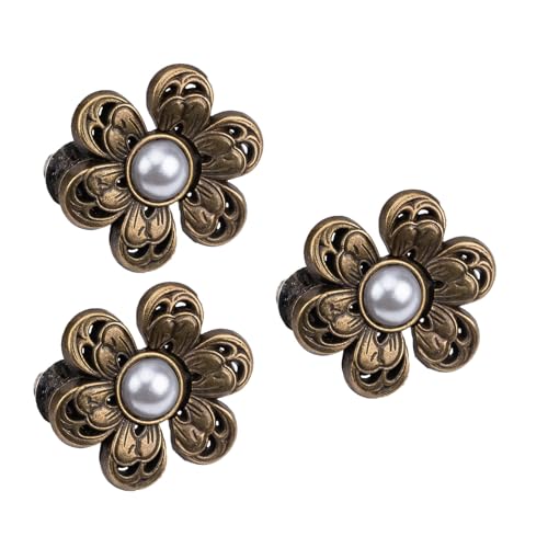 TEMOOUES Taillenmieder mit Perlen und Blumen, für Hosen, Rock, unsichtbare Schnalle, Taillenmieder, Knopf, Bekleidungszubehör, nicht genäht, 3 Stück TEMOOUES Taillenmieder mit Perlen und Blumen, für Hosen, Rock, unsichtbare Schnalle, Taillenmieder, Knopf, Bekleidungszubehör, nicht genäht, 3 Stück von TEMOOUES