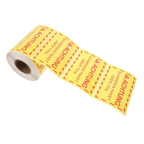 TEMPNAP 1 Etikett „übergewicht“. Warnaufkleber Versandaufkleber Warnschild Vorsicht Schwerer Aufkleber Umzugsetiketten Für Kartons Vorsichtsband Yellow Beschichtetes Papier TEMPNAP 1 Etikett „übergewicht“. Warnaufkleber Versandaufkleber Warnschild Vorsicht Schwerer Aufkleber Umzugsetiketten Für Kartons Vorsichtsband Yellow Beschichtetes Papier von TEMPNAP