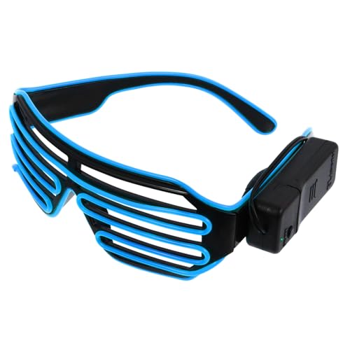 TEMPNAP 1 Paar LED Partybrillen mit Leuchtendem Design Wireless Luminous Eyeglasses für Partys Festivals Halloween und Nachtveranstaltungen Geeignet für Träger und Auffällig von TEMPNAP