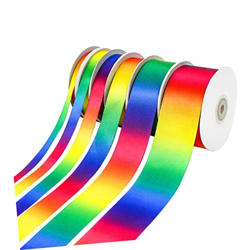 TEMPNAP 1 Rolle Bunter Satin Ribbon Hochdichtes Polyesterband und Breit für DIY Geschenkverpackungen und Dekorationen für Feiern und Anlässe TEMPNAP 1 Rolle Bunter Satin Ribbon Hochdichtes Polyesterband und Breit für DIY Geschenkverpackungen und Dekorationen für Feiern und Anlässe von TEMPNAP