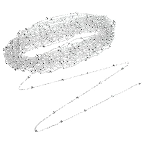 TEMPNAP 1 Rolle DIY Kette für Schmuckherstellung Silberne Halskette Flache O Ringe für Armbänder Ohrringe und Schmuckprojekte Sicher und Leicht zu Handhaben TEMPNAP 1 Rolle DIY Kette für Schmuckherstellung Silberne Halskette Flache O Ringe für Armbänder Ohrringe und Schmuckprojekte Sicher und Leicht zu Handhaben von TEMPNAP