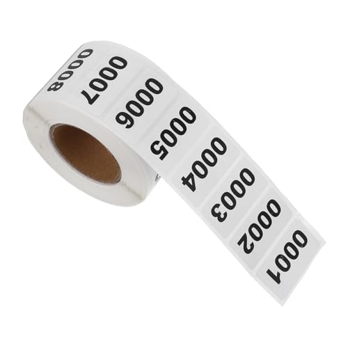 TEMPNAP 1 Rolle Digitale Aufkleber Selbstklebende Etiketten für Lagerung und Organisation pro Rolle Fortlaufende Nummerierung für und Geschäfte TEMPNAP 1 Rolle Digitale Aufkleber Selbstklebende Etiketten für Lagerung und Organisation pro Rolle Fortlaufende Nummerierung für und Geschäfte von TEMPNAP