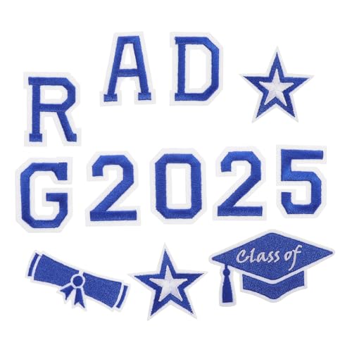 TEMPNAP 1 Satz Bestickte Aufnäher für Graduierungen Iron Patches für Kleidung Jeans Rucksäcke und Hüte Diy Modeaccessoires Teiliges von TEMPNAP