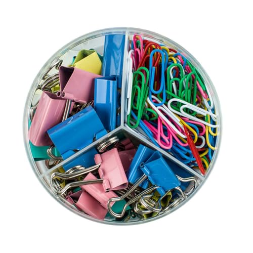TEMPNAP 1 Satz Büro Büroklammern Set Farbiges Binder Clip Set für Studenten und Bürobedarf Praktische Dokumentenorganisation und Kreative Anwendungen Zufällige Farbe Zufällige Farbe von TEMPNAP
