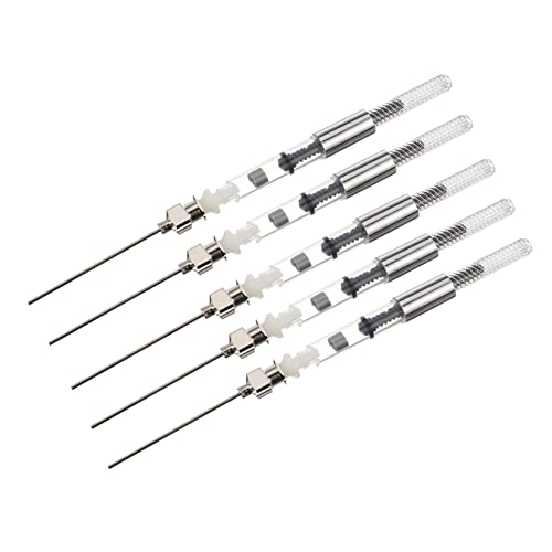 TEMPNAP 1 Satz Füllfederhalter Tintenfüller Set Teile Ergonomisches Design Einfach zu Bedienen für Schüler und Lehrer Lösung für Tintennachfüllung Silberfarben TEMPNAP 1 Satz Füllfederhalter Tintenfüller Set Teile Ergonomisches Design Einfach zu Bedienen für Schüler und Lehrer Lösung für Tintennachfüllung Silberfarben von TEMPNAP
