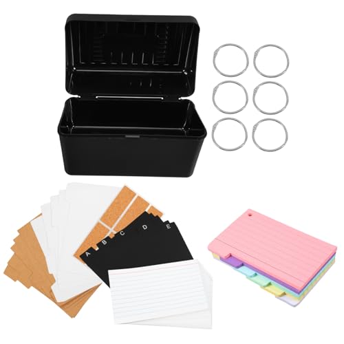 TEMPNAP 1 Satz Karteikartenhalter-set Karteikartenspeicher Karteikarten-buchhalter Kartenteiler Notizkarten-organizer Tab-karteikarten Karteikartenhalter Aus Kunststoff Plastikpapier TEMPNAP 1 Satz Karteikartenhalter-set Karteikartenspeicher Karteikarten-buchhalter Kartenteiler Notizkarten-organizer Tab-karteikarten Karteikartenhalter Aus Kunststoff Plastikpapier von TEMPNAP