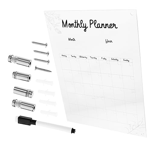 TEMPNAP 1 Satz Wandmontierter Acryl Memo Board Transparentes Abwischbares Zeichenbrett für Kreative Notizen und Planer für Zuhause und Büro Längsformat TEMPNAP 1 Satz Wandmontierter Acryl Memo Board Transparentes Abwischbares Zeichenbrett für Kreative Notizen und Planer für Zuhause und Büro Längsformat von TEMPNAP