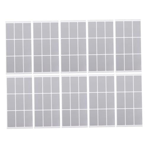 TEMPNAP 10 Blatt Kratzbeschichtung Lose Abrubbeln Diy-aufgabenkarten Farbige Etiketten Aufkleber Notizen Abkratzen Lose Für Preise Abrubbeln Kratzaufkleber Wischfolienbeschichtung Silver von TEMPNAP