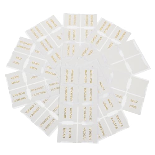 TEMPNAP 10 Blatt -tag -aufkleber Bibelteiler Biblische Buchregisterkarten -tags Lesezeichen -trennblätter Stichworte Tabs Mini- -tabs Etiketten Leder Weiß TEMPNAP 10 Blatt -tag -aufkleber Bibelteiler Biblische Buchregisterkarten -tags Lesezeichen -trennblätter Stichworte Tabs Mini- -tabs Etiketten Leder Weiß von TEMPNAP