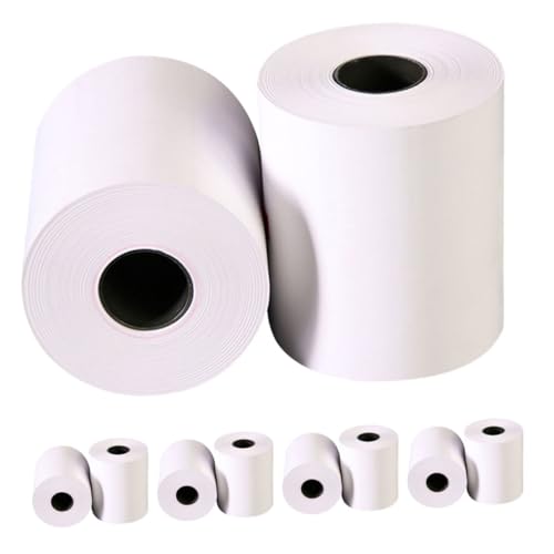 TEMPNAP 10 Rollen Kassierer Druckpapier Thermopapier Kreditkarten Druckpapier Etikettendruckerpapier Thermodrucker Scheckpapier Für Druckerpapier Thermomaschine von TEMPNAP