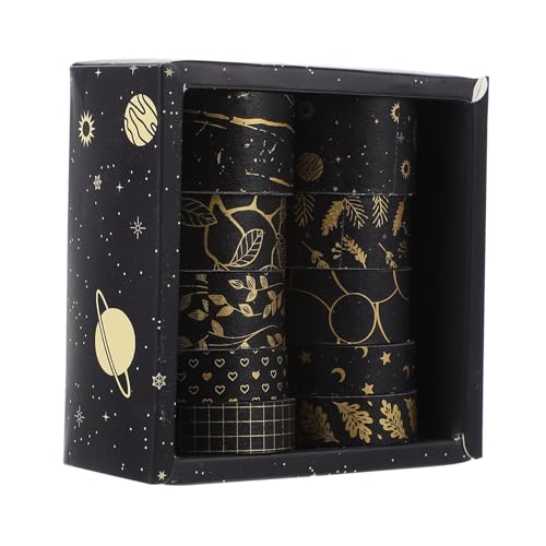 TEMPNAP 10 Rollen Klebeband Papier Tape für Scrapbooking DIY Bastelarbeiten Handgefertigte Dekoration Farbige Muster Kreative Geschenkideen von TEMPNAP