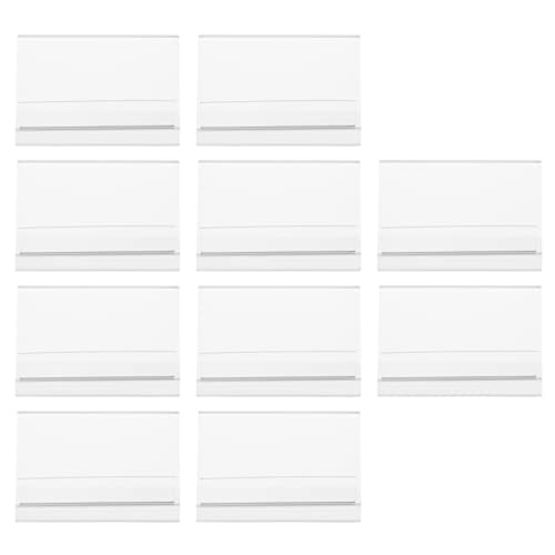 TEMPNAP 10 Stück Acryl Tisch Namensschild Halter für Meetings Konferenzen Transparente V Form für Gastinformationen und Veranstaltungen von TEMPNAP