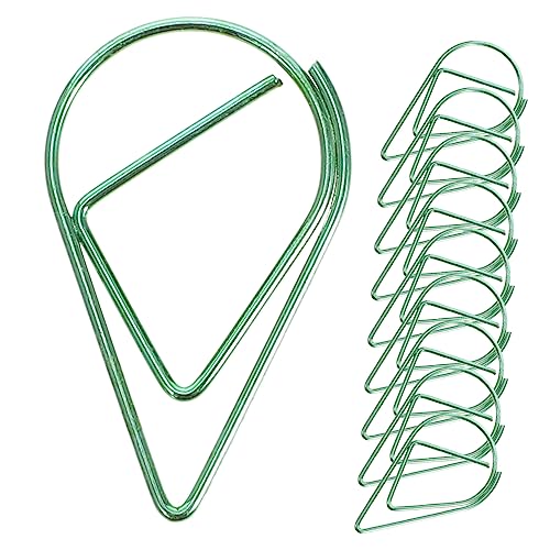 TEMPNAP 10 Stück Förmige Büroklammern Dekorative und Praktische Klammern für Notizen und Dokumente für Schule und Büro Grüne Metallclips TEMPNAP 10 Stück Förmige Büroklammern Dekorative und Praktische Klammern für Notizen und Dokumente für Schule und Büro Grüne Metallclips von TEMPNAP