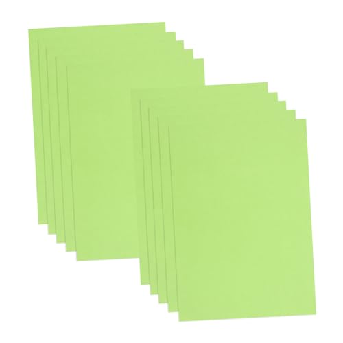 TEMPNAP 10 Stück Kartenvorrat kartonpapier dickes papier Karton aus farbigem Papier Scrapbook-Papiere farbiger Karton hartes Papier Bastelkarton Weihnachtsfarben aus Tonpapier Green von TEMPNAP