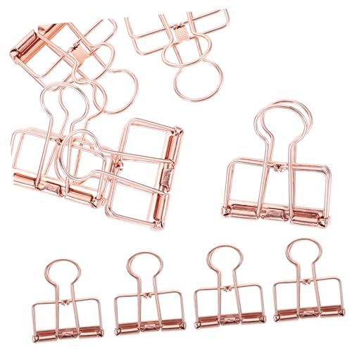 TEMPNAP 10 Stück Metall Binderclips Roségold Hochwertige Büroklammern für Dokumente Vielseitig Einsetzbar und Langlebig für Bürobedarf und Kreatives Arbeiten TEMPNAP 10 Stück Metall Binderclips Roségold Hochwertige Büroklammern für Dokumente Vielseitig Einsetzbar und Langlebig für Bürobedarf und Kreatives Arbeiten von TEMPNAP