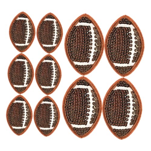 TEMPNAP 10 Stück Rugby Aufnäher mit Pailletten Bügelbare Bestickte Applikationen für Kleidung Jeans Hüte und Jacken Sportliche Diy Accessoires für Fans TEMPNAP 10 Stück Rugby Aufnäher mit Pailletten Bügelbare Bestickte Applikationen für Kleidung Jeans Hüte und Jacken Sportliche Diy Accessoires für Fans von TEMPNAP