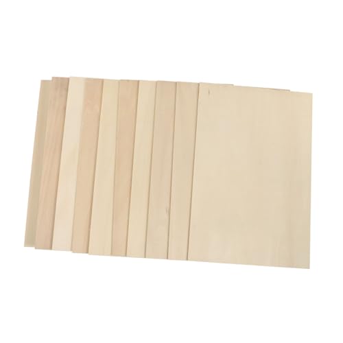 TEMPNAP 10 Stück Teiliges Basswood Sperrholzplatten Feine Textur Blanke Holzstücke für DIY Pyrographie Gravur Basteln Kreative Holzplatten für Individuelle Handwerksprojekte TEMPNAP 10 Stück Teiliges Basswood Sperrholzplatten Feine Textur Blanke Holzstücke für DIY Pyrographie Gravur Basteln Kreative Holzplatten für Individuelle Handwerksprojekte von TEMPNAP