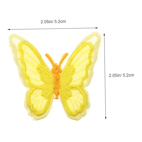 TEMPNAP 10 Stück Teiliges Bestickter Schmetterling Aufnäher zum Aufbügeln und Aufnähen Doppellagige DIY Stoffpatches für Kleidung Taschen Party und Hochzeitsdeko Bunte Bügelflicken für TEMPNAP 10 Stück Teiliges Bestickter Schmetterling Aufnäher zum Aufbügeln und Aufnähen Doppellagige DIY Stoffpatches für Kleidung Taschen Party und Hochzeitsdeko Bunte Bügelflicken für von TEMPNAP