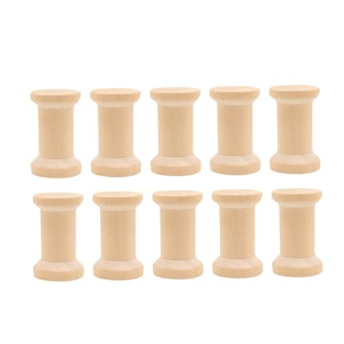 TEMPNAP 10 Stück Teiliges Kleine Natürliche Holzspulen Bastelspulen Leere Fadenspulen zum Nähen Handarbeiten DIY Zubehör TEMPNAP 10 Stück Teiliges Kleine Natürliche Holzspulen Bastelspulen Leere Fadenspulen zum Nähen Handarbeiten DIY Zubehör von TEMPNAP