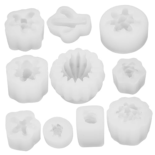 TEMPNAP 10 Stück Teiliges Silikon Kerzenform für DIY Duftkerzen Flexible Langlebige Formen für Blumen und Sukkulentendesigns für Aromatherapie und Handarbeiten TEMPNAP 10 Stück Teiliges Silikon Kerzenform für DIY Duftkerzen Flexible Langlebige Formen für Blumen und Sukkulentendesigns für Aromatherapie und Handarbeiten von TEMPNAP