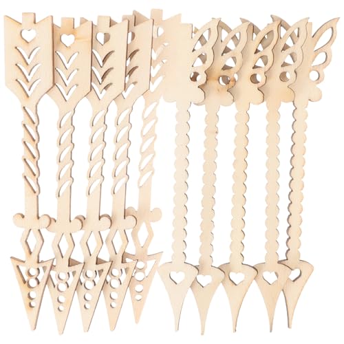 TEMPNAP 10 Stück Unfertige Holz Ausschnitte für Bastelarbeiten DIY Holzdekoration Ausschnitte Robuste Holzmaterialien zum Bemalen und Dekorieren TEMPNAP 10 Stück Unfertige Holz Ausschnitte für Bastelarbeiten DIY Holzdekoration Ausschnitte Robuste Holzmaterialien zum Bemalen und Dekorieren von TEMPNAP