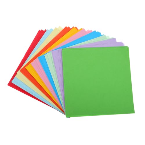 TEMPNAP 100blätter Doppelseitiges Origami Papier Quadratisches Bastelpapier Farben Für Projekte Für Anfänger Und Kreative Bastelideen von TEMPNAP