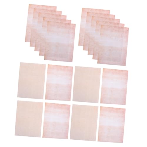 TEMPNAP 100 Blatt Retro Briefpapier im Format mit Dekorativem Rand Doppeltes Papier für Kreative Bastelprojekte und Korrespondenz von TEMPNAP